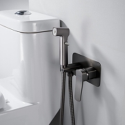 Гигиенический душ со смесителем Shevanik S9905T цвет Оружейная сталь-11