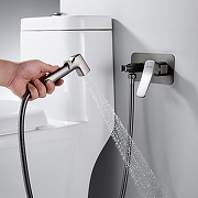 Гигиенический душ со смесителем Shevanik S9905T цвет Оружейная сталь-13