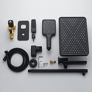 Душевая система Shevanik S99H S9935H цвет Черный матовый-1