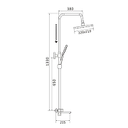 Душевая система Shevanik S9936 цвет Хром-10