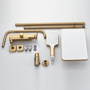 Душевая система Shevanik S9936G цвет Золотой сатин-1