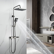 Душевая система Shevanik S9936T цвет Оружейная сталь-6