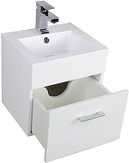 Тумба с раковиной Aquanet Нота 40 159137 подвесная Белая-2