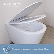 Унитаз Aqueduto Cone Tornado CONT2120 подвесной цвет Белый матовый с сиденьем Микролифт-5