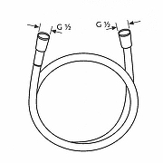 Душевой шланг Kludi Suparaflex 61071N5-00 цвет Никель брашированный-1