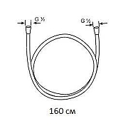 Душевой шланг Kludi Suparaflex 61072N2-00 цвет Оружейная сталь-1