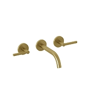 Смеситель для раковины Kludi Nova Fonte Puristic 20144N015 цвет Золото брашированное