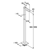 Смеситель для раковины Kludi Decus 54595N575 цвет Никель брашированный-1