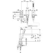 Смеситель на борт ванны Kludi Decus 54448N175 цвет Бронза брашированная-1