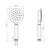 Ручной душ Fashun A004-8 цвет Белый матовый-2