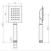 Ручной душ Fashun A005-21 цвет Бронза-2