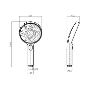Ручной душ Fashun A013-7 цвет Черный матовый-1