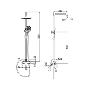 Душевая система Fashun A2485-35 цвет Золото-1