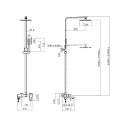 Душевая система Fashun A52417C цвет Сатин-1