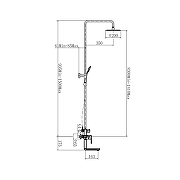 Душевая система Fashun A52419-17 цвет Графит-1