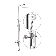 Душевая система Fashun A52419 цвет Сатин