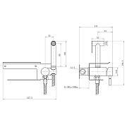 Гигиенический душ со смесителем Fashun A57703 цвет Сатин-2