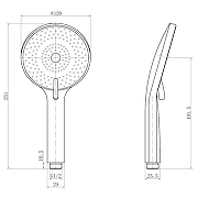 Ручной душ Fashun N018 цвет Серый-4