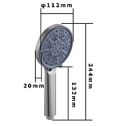 Ручной душ Fashun N019 цвет Серый-2