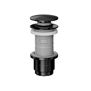 Донный клапан Whitecross A707GM click-clack цвет Оружейная сталь