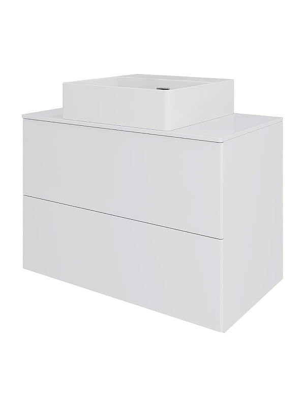 Тумба с раковиной Orange Otto 75 Ot-75TuMDF+B04-405W подвесная 