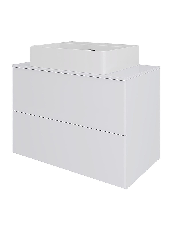 Тумба с раковиной Orange Otto 75 Ot-75TuMDF+B04-500W подвесная 