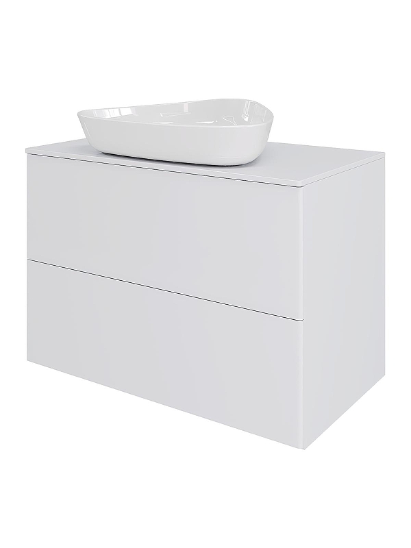 Тумба с раковиной Orange Otto 75 Ot-75TuMDF+B07-500W подвесная 