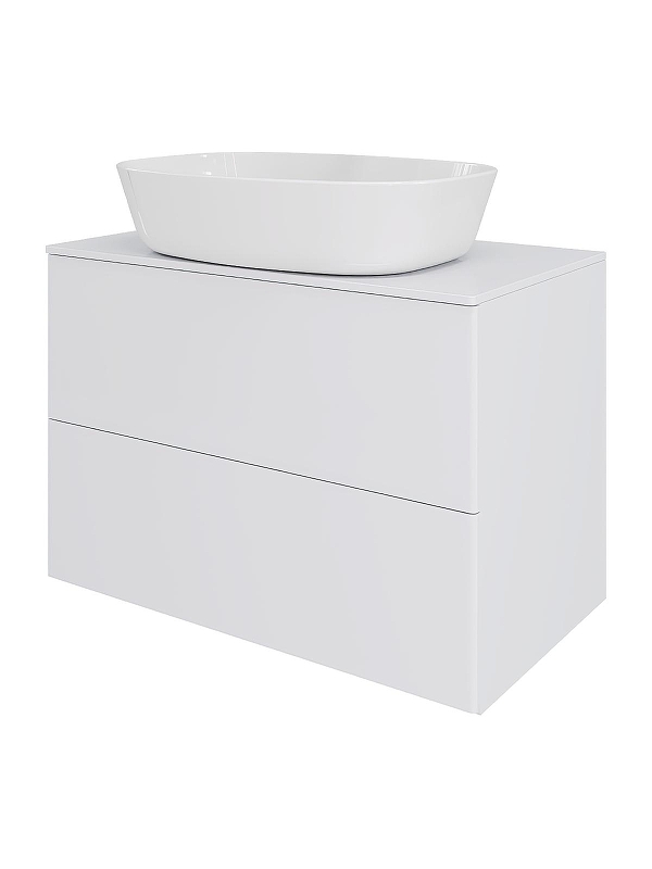 Тумба с раковиной Orange Otto 75 Ot-75TuMDF+B08-500W подвесная 