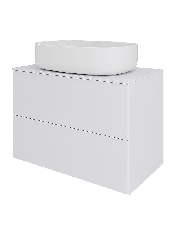 Тумба с раковиной Orange Otto 75 Ot-75TuMDF+B08-600W подвесная 