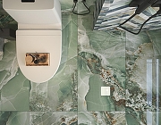 Керамогранит ITC Ceramic AGATE Green Polished Зеленый Полированный 60x120 см-9