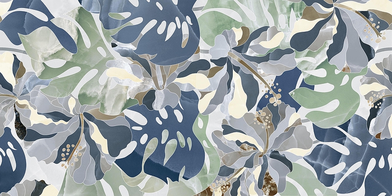 Керамогранит ITC Ceramic AGATE Monstera Polished Многоцветный Полированный 