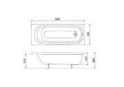 Акриловая ванна ARAGUT Нева 180х70 Щ0000072240 цвет Белый-4