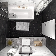 Акриловая ванна ARAGUT Дон 170х70 Щ0000063296 цвет Белый-6