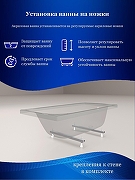 Акриловая ванна ARAGUT Классик 110х70 Щ0000073328 цвет Белый-2