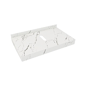 Столешница под раковину Corpa Nera Grossi 80 CN150108 цвет Белый мрамор