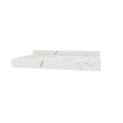 Столешница под раковину Corpa Nera Grossi 80 CN150108 цвет Белый мрамор-1