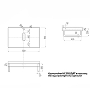 Столешница под раковину Corpa Nera Grossi 80 CN150108 цвет Белый мрамор-5