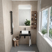 Столешница под раковину Corpa Nera Grossi 60 CN150306 цвет Черный мрамор-4