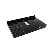 Столешница под раковину Corpa Nera Grossi 80 CN150308 цвет Черный мрамор