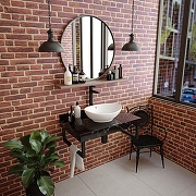 Столешница под раковину Corpa Nera Grossi 80 CN150308 цвет Черный мрамор-3