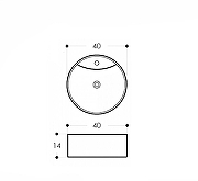 Раковина Corpa Nera Bosso 40 CN50191 цвет Белый матовый-7