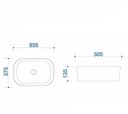 Раковина-чаша Corpa Nera Viotti 51 CN50209 цвет Белый-6