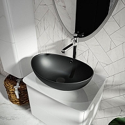 Раковина-чаша Corpa Nera Rossini 60 CN50497 цвет Черный матовый-6