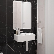 Раковина Corpa Nera Longo 45 L CN50901 цвет Белый-6