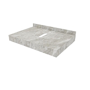 Столешница под раковину Corpa Nera Grossi 70 CN150207 цвет Серый мрамор-2