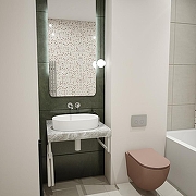 Столешница под раковину Corpa Nera Grossi 70 CN150207 цвет Серый мрамор-3