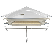 Акриловый поддон для душа ARAGUT 80х80 Щ0000063325 цвет Белый-4