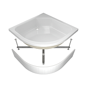 Акриловый поддон для душа ARAGUT 100х100 Щ0000063334 цвет Белый-2