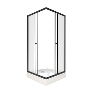 Душевой уголок ARAGUT Бетта-БВ 90х90 Щ0000067941 с поддоном профиль Черный матовый стекло матовое-4