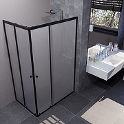 Душевой уголок ARAGUT Бетта-БВ 120х80 Щ0000067942 профиль Черный матовый стекло матовое-3